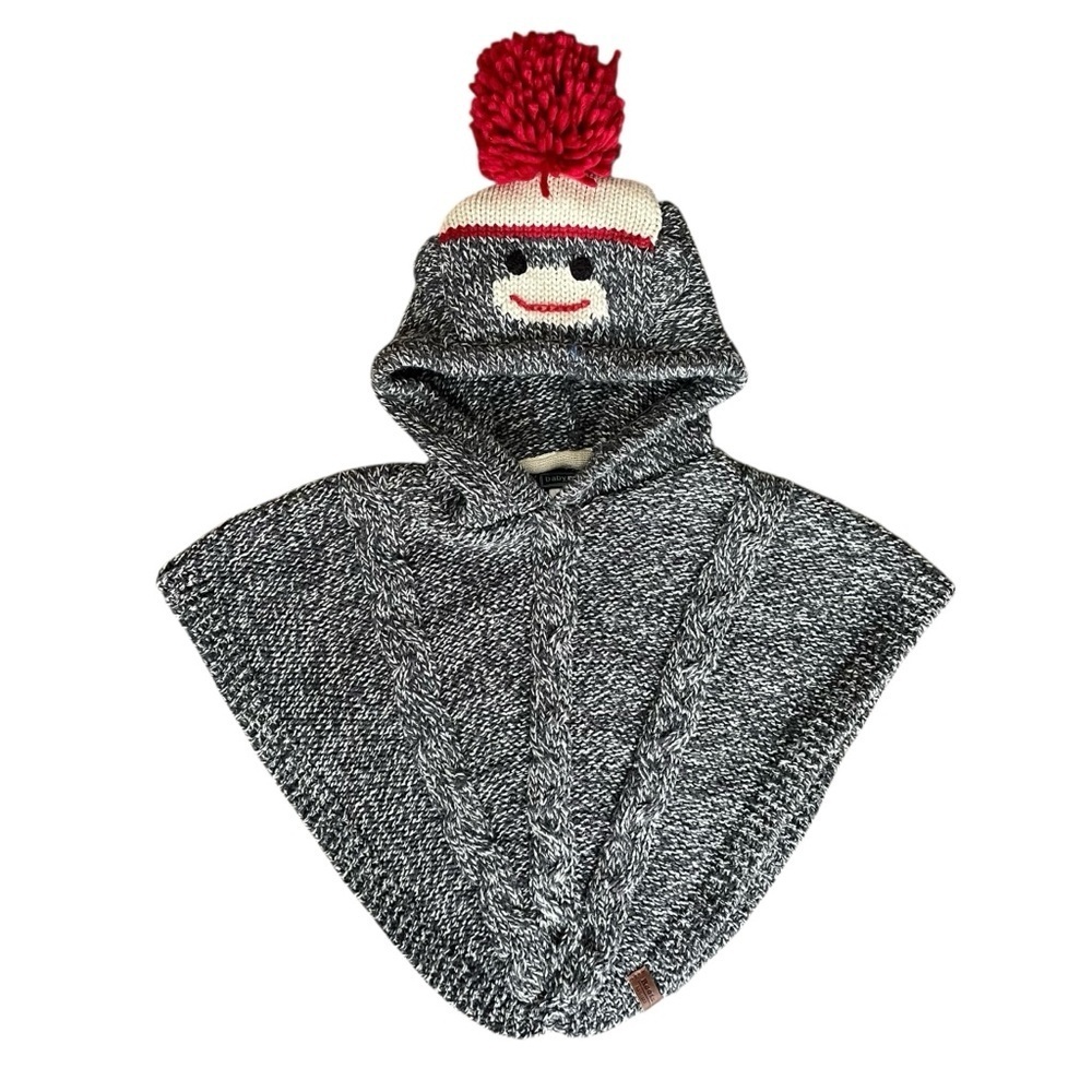 ROOTS BABY Monkey Face Poncho Sweater 0-12M